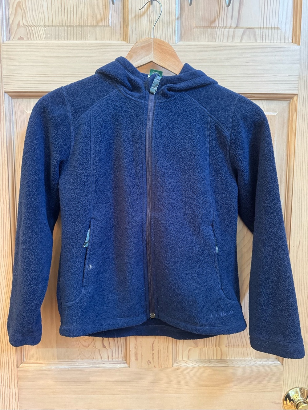 L.L. Bean Kids Navy Blue Fleece Zip Hoodie
